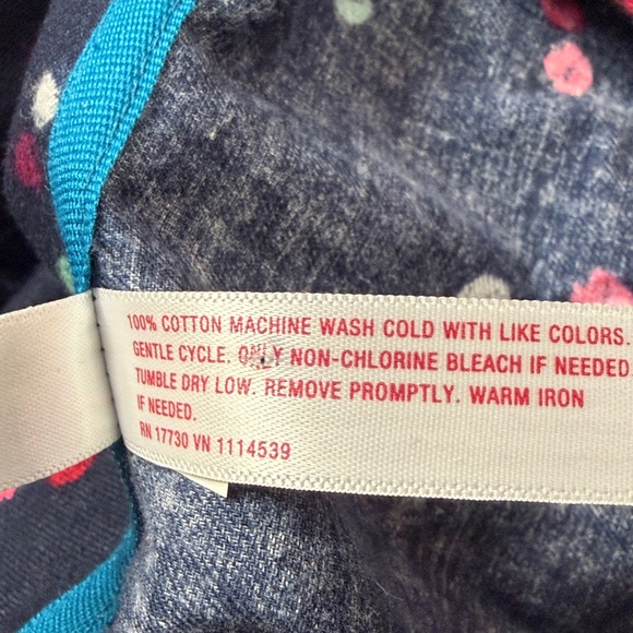 Gilligan & O’Malley NWOT Navy Print Cotton Flannel Pajamas Sizes: Sm | Med | Lrg - Picture 12 of 12